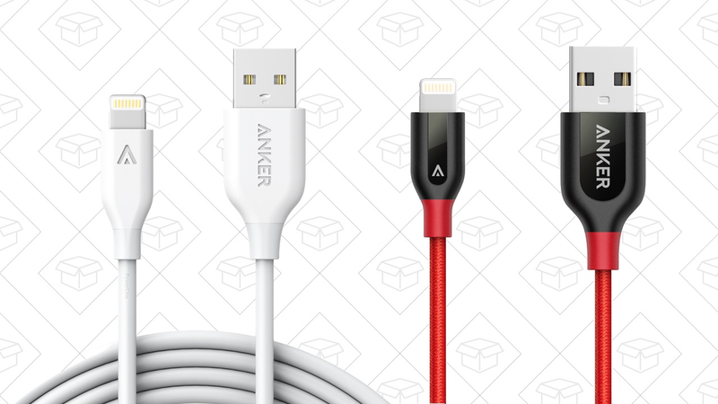 2-Pack Anker PowerLine 6' Lightning Cables, $16 with code SPRING55 | Anker PowerLine+ 3' Lightning Cable, $10 with code SPRING58